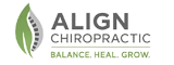 The Align Chiropractic website srolling logo